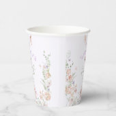 Fairy First Birthday Whimsical garden Lilac Papieren Bekers (Rechts)