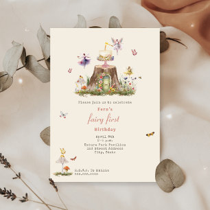 Fairy First Birthday Woodland Fairy Garden Kaart
