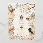 Fairy First Birthday Woodland Floral Invitation (Recto)