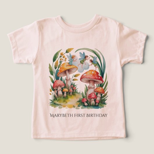 Fairy First Girl Birthday Party (Design Recto)