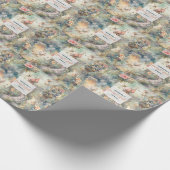 Fairy First Girl's 1e verjaardag Cadeaupapier (Hoek)