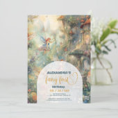 Fairy First Girl's 1e verjaardag Kaart (Staand voorkant)