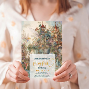 Fairy First Girl's 1e verjaardag Kaart