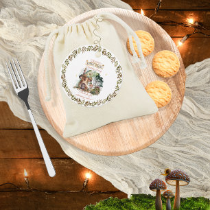 Fairy First Woodland Dieren Paddestoel 1e verjaard Bedankjes Labels