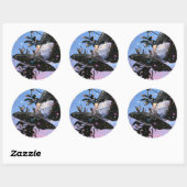 Fairy Flight. Ronde Sticker (Vel)