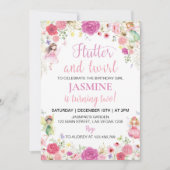 Fairy Floral Garden Invitation du 2e anniversaire (Devant)