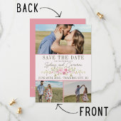 Fairy Floral Rose & Vert Jardin Save The Date