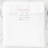 Fairy Floss maandelijkse kalender Vierkante Sticker (Tas)