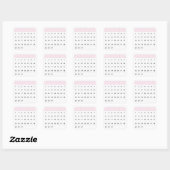 Fairy Floss maandelijkse kalender Vierkante Sticker (Vel)