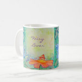 Fairy Flower Garden Art Custom Coffee Mugs (Devant gauche)