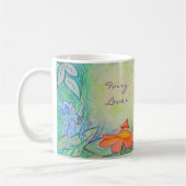 Fairy Flower Garden Art Custom Coffee Mugs (Gauche)