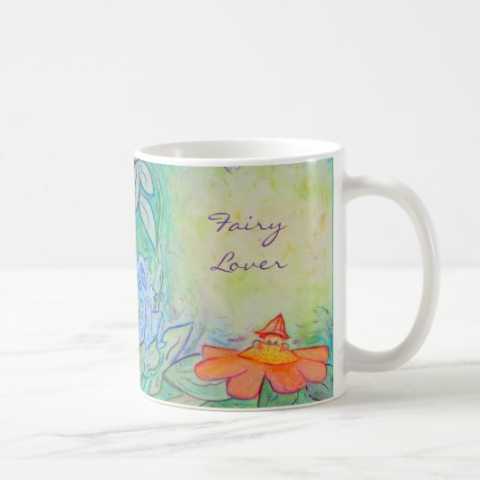 Fairy Flower Garden Art Custom Coffee Mugs (Droite)