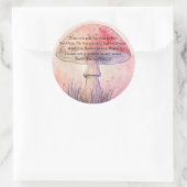 Fairy fly agaric - autocollant de chandelle de pri (Sac)