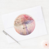 Fairy fly agaric - gebedskaars sticker (Envelop)