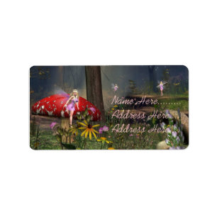 Fairy Forest Adresetiketten Etiket