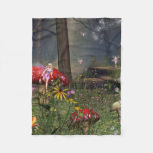 Fairy Forest Fleece Blanket Deken