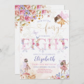 Fairy Forest Meisje Verjaardag Magisch Kaart (Voorkant / Achterkant)