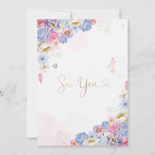 Fairy Forest Meisje Verjaardag Magisch Kaart (Achterkant)