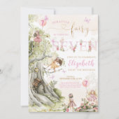 Fairy Forest Meisje Verjaardag Magisch Kaart (Voorkant)