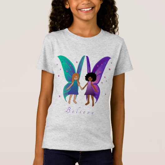 Fairy Friends. Geloof me. Kinder shirt (Voorkant)