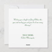 Fairy Frog Beltane Blessings Wicca Sabbat Feestdagenkaart (Achterkant)