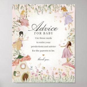 Fairy Garden Advies voor Baby Whimsical Baby showe Poster