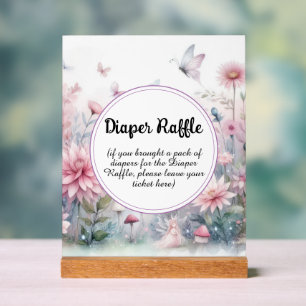 Fairy Garden Baby shower Déchets Raffin