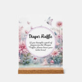 Fairy Garden Baby shower Déchets Raffin (Recto)