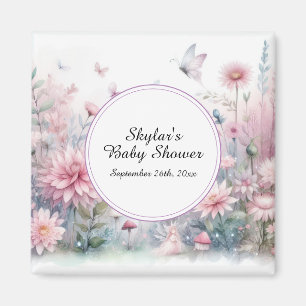 Fairy Garden Baby shower Magneet