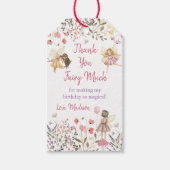 Fairy Garden Boho Wildflower Verjaardag Cadeaulabel (Voorkant)