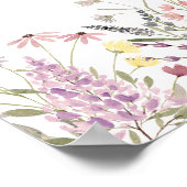 Fairy Garden Boho Wildflower Verjaardag Welkom Poster (Hoek)