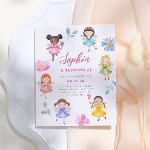 Fairy Garden Floral Meisje Budget Verjaardagsfeest