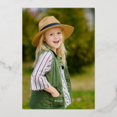 Fairy Garden Gold Foil Merci Carte Note (Verso)