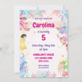 Fairy Garden Invitation Anniversaire (Devant)