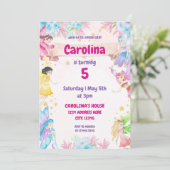 Fairy Garden Invitation Anniversaire (Debout devant)
