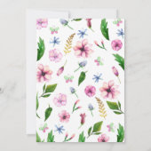 Fairy Garden Magical Enchanted Floral Verjaardag Kaart (Achterkant)