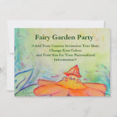 Fairy Garden Party Invitations personnalisés ou in (Devant)