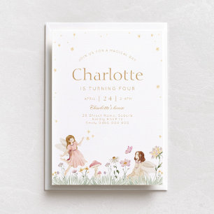 Fairy Garden Party Uitnodiging voor verjaardag