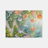 Fairy Garden Textiel Fleece Deken (Voorkant (Horizontaal))