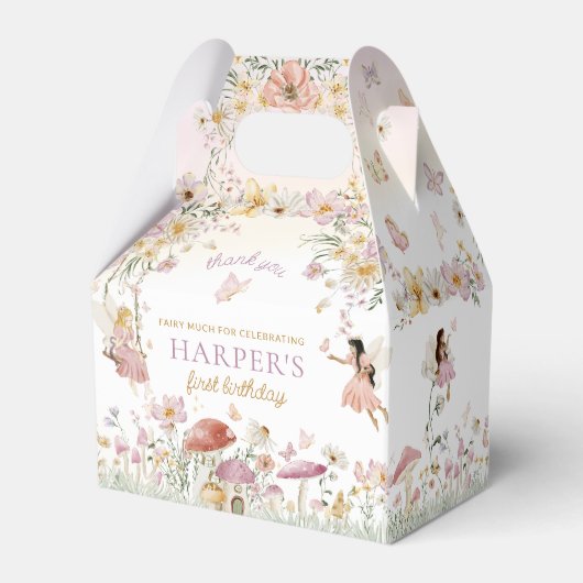 Fairy Garden Verjaardag Bedankdoosjes (Achterkant)