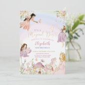 Fairy Garden Verjaardag Kaart (Staand voorkant)