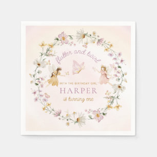 Fairy Garden Verjaardag Servet