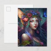Fairy Girl Fantasy Art Briefkaart (Voorkant / Achterkant)