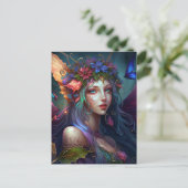 Fairy Girl Fantasy Art Briefkaart (Staand voorkant)