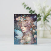 Fairy Girl Fantasy Art Briefkaart (Staand voorkant)