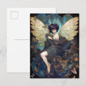 Fairy Girl Fantasy Art Briefkaart (Voorkant / Achterkant)