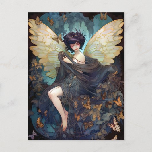 Fairy Girl Fantasy Art Briefkaart (Voorkant)