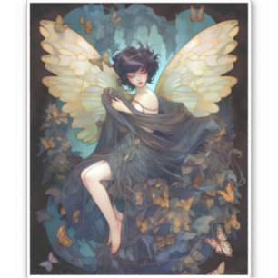 Fairy Girl Fantasy Art Sticker