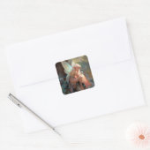 Fairy Girl Fantasy Art Vierkante Sticker (Envelop)