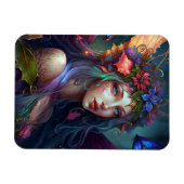 Fairy Girl Imaginaire Magnet d'art (Horizontal)
